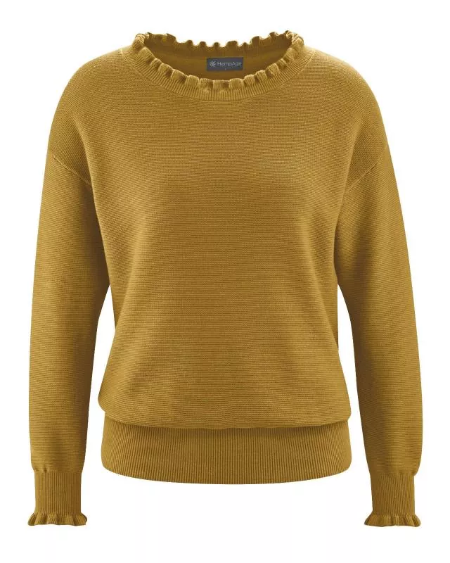 HempAge Hanf Pullover - Farbe peanut aus Bio-Baumwolle und Hanf