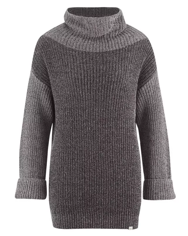 HempAge Hanf Rollkragenpullover - Farbe anthrazit / grey aus Hanf und Bio-Baumwolle