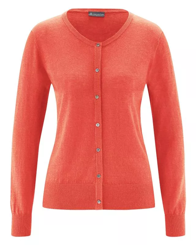 HempAge Hanf Sommer Cardigan - Farbe crab aus Hanf und Bio-Baumwolle