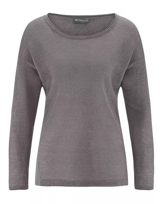 HempAge Hanf Sommerpullover - Farbe taupe aus 100% Hanf