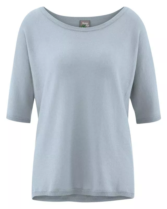 HempAge Hanf Shirt Cecilia - Farbe platinum aus Hanf und Bio-Baumwolle