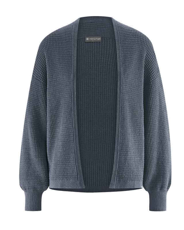 HempAge Hanf Strickjacke - Farbe dark aus Hanf und Bio-Baumwolle