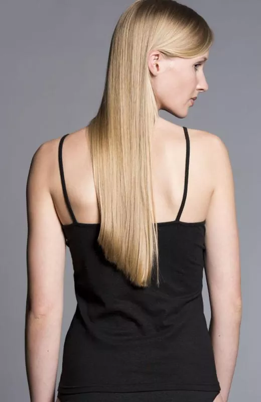 Hanf Spaghetti-Träger Top - Farbe black aus Hanf und Bio-Baumwolle Hanf Spaghetti-Träger Top - Farbe black aus Hanf und Bio-Baumwolle