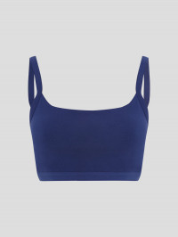 Hanf Damen sportlicher BH - Farbe marine blue aus Hanf und Bio-Baumwolle