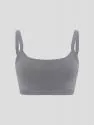 Hanf Damen sportlicher BH - Farbe steel grey aus Hanf und Bio-Baumwolle