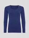 Hempro Hanf Langarm Shirt - Farbe marine blue aus Hanf und Bio-Baumwolle