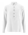 HempAge Hanf Stehkragen Hemd - Farbe white aus Hanf und Bio-Baumwolle