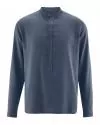 HempAge Hanf Stehkragen Hemd - Farbe wintersky aus Hanf und Bio-Baumwolle