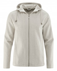 HempAge Hanf Kapuzenjacke - Farbe natur aus Hanf und Bio-Baumwolle
