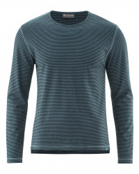 HempAge Hanf Langarmshirt - Farbe black/dove aus Hanf und Bio-Baumwolle