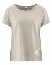 HempAge Hanf T-Shirt - Farbe distel aus Hanf und Bio-Baumwolle