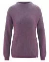 HempAge Hanf Pullover - Farbe purple / titan aus Hanf und Bio-Baumwolle