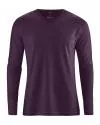 HempAge Hanf Langarm Shirt Diego - Farbe eggplant aus Hanf und Bio-Baumwolle