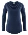HempAge Hanf Langarm Shirt Rhianna - Farbe navy aus Hanf und Bio-Baumwolle